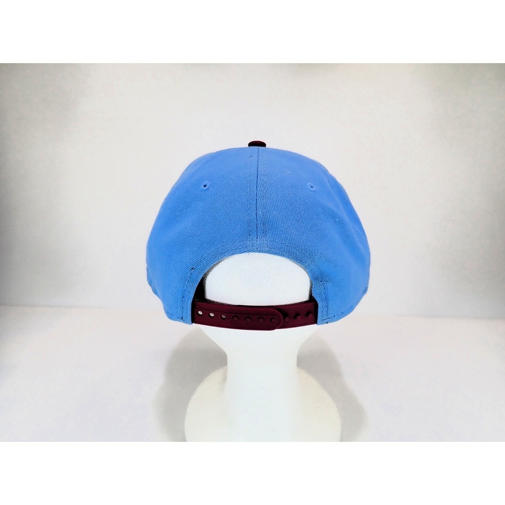 New Era 9FIFTY Philadelphia Phillies Snapback Hat Sky Blue Maroon Cooperstown - Picture 4 of 9